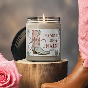 Whimsical Soy Candle, Cozy Eco-Friendly Gift for Her, Long Burn Scented Candle, Uplifting Birthday or Housewarming Gift
