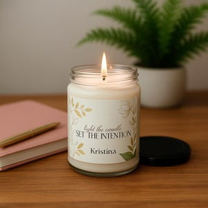 Motivational Soy Candle, Uplifting Scented Candle Gift, Eco-Friendly Long Burn Candle, Mindful Home Decor, Clean Burn Candle
