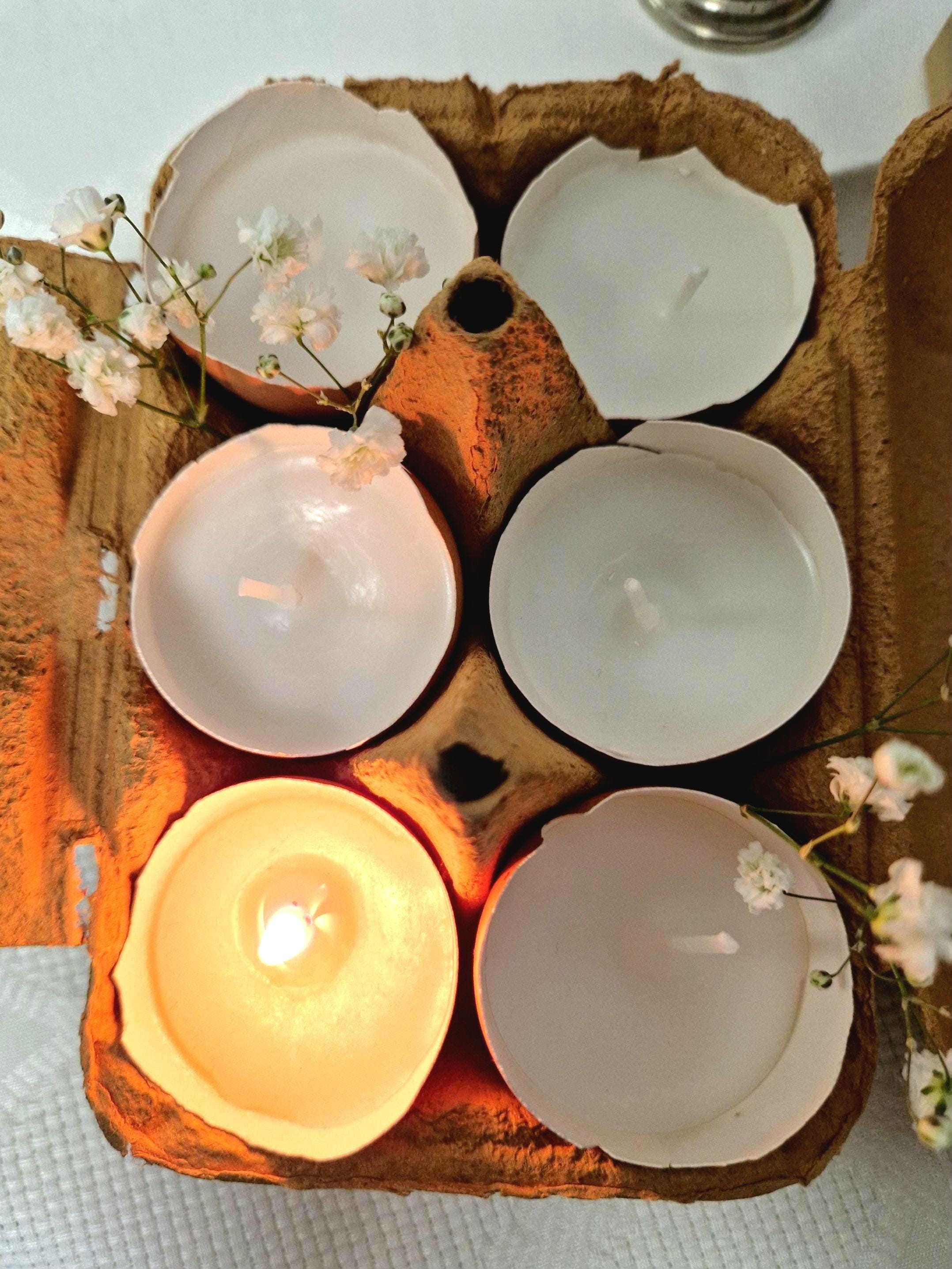 3 Coquilles D’œufs D’émeu Soufflées – Décoration Artisanat – Marron Foncé/gris