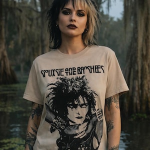 T-shirt graphique post-punk Siouxsie & The Banshees | Chemise musique alternative gothique