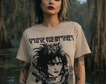 Siouxsie & The Banshees Post-Punk Graphic Tee | Goth Alternative Music Shirt