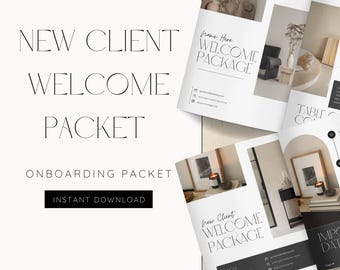 New Client Welcome Packet: Small Business Template (Canva Digital Download)