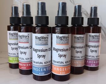 Topical Magnesium Oil Spray: Aromatherapy Sleep Aid - 4 oz