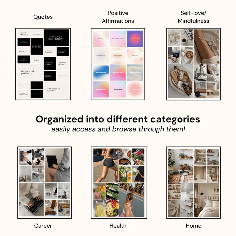 2026 Vision Board WHOLE SHOP BUNDLE Printable Kit 1200+ Images Digital ...