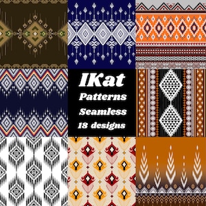 Ikat Tribal Pattern Background Abstract Digital Download Printable Ethnic Fabric Design Decor Eclectic art Minimalist Print wall art jpeg