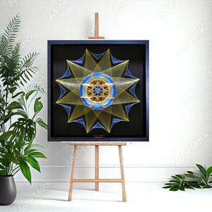 Zen String Art,Mandala Art,String Art Wall hanging,room decor ,Gift lovers