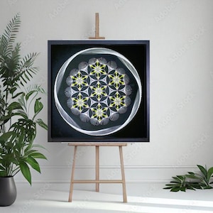 Mandala Art,String art Mandala,Wall hanging decor,Nails and Threads