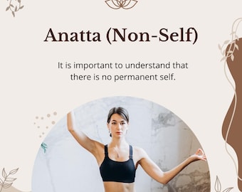 Non-Self | Mindfulness Meditation Guide | Printable PDF for Inner Peace and Self-Care | Digital Download for Mental Wellness and Relaxation