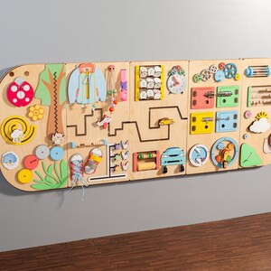 Engaging Sensory Play Panel | Busy Board for Kids for Early Learning and Development Montessori furniture for schools and daycares