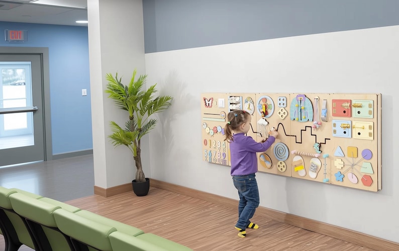 Interactive Activity Wall Panels for Public Installation. Wooden ...