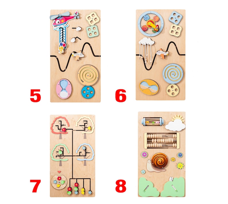 Montessori Activity Panel | Large Tactile Wall Busy Board for Kids for ...