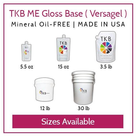 TKB Versagel Lip Gloss Base | Clear , Made in USA 11 oz (2 of 5.5 oz bags)  Mineral-Oil-Free ($1.37/oz)