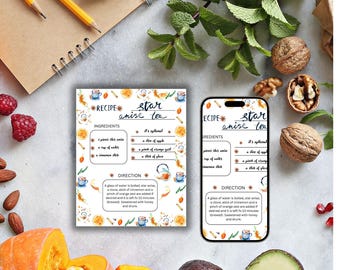 Herbal Tea Blend Recipes: Wellness Nutrition Printables (PDF Download)