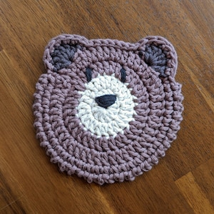 Bear Coaster Crochet Pattern