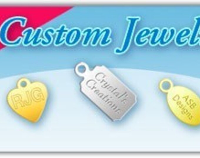 Stainless Steel Custom Engraved Jewelry Tags SALE 100 Tags Etsy