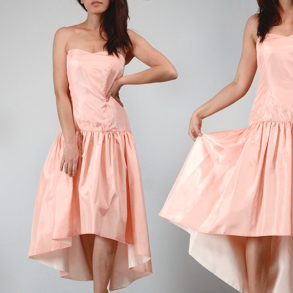 Peach Prom Dress Etsy
