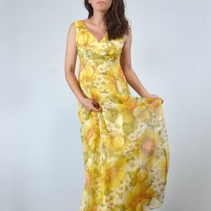 Yellow Maxi Dress Etsy