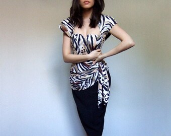 Animal print wiggle dress Clearance