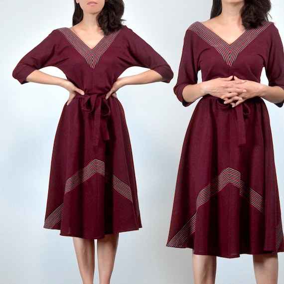 burgundy chevron dress PinkBlush Burgundy Chevron Mesh Overlay Maternity Dress main image 0
