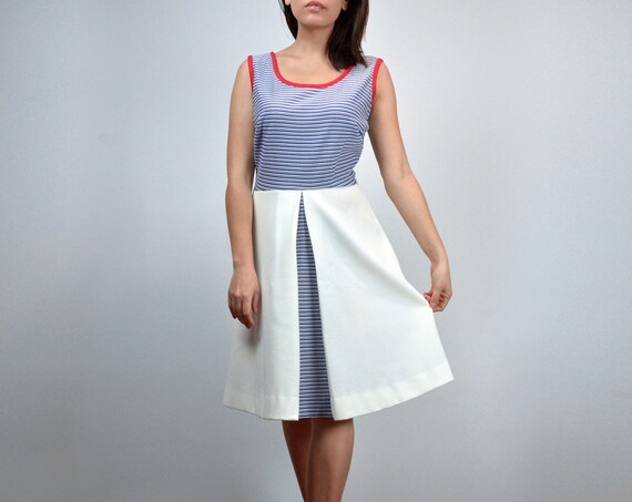 1970s Nautical Sundress - M - image 3