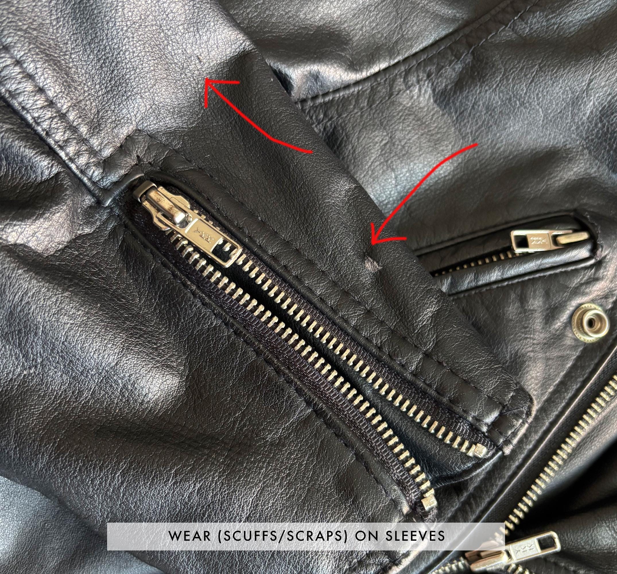 Vintage 80s Leather Moto Jacket, M to L | 90s Black Belted Biker