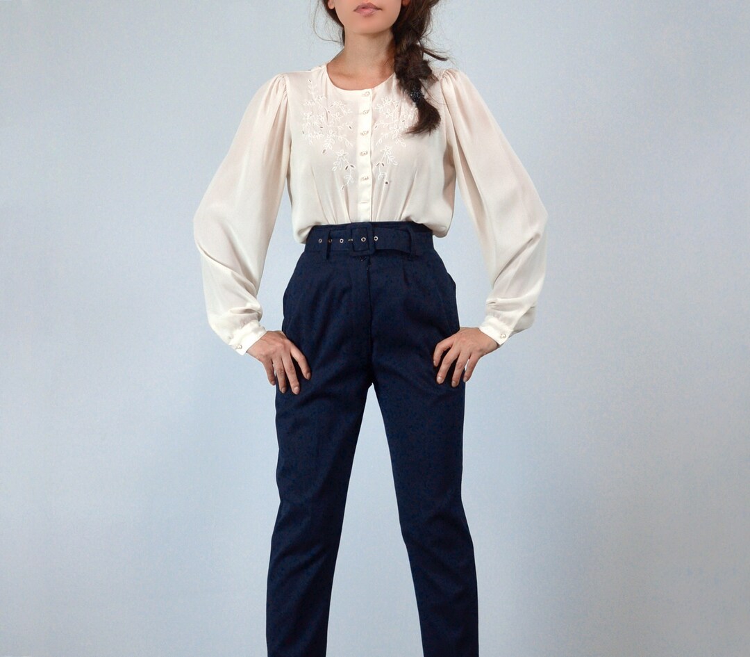 Vintage Long Puff Sleeve Dress Autumn Fashion Stand Collar Button Prom Dress Y4948 main image 1