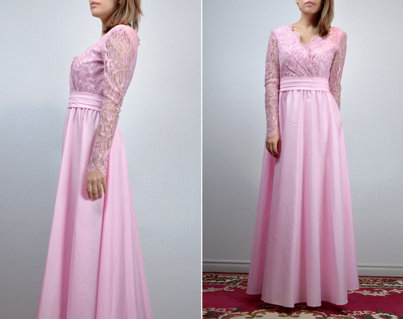 pastel pink cocktail dress