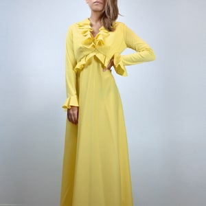 1970s Prom Dress, XS to S | Vintage Two Piece Maxi Dress with Jacket Set