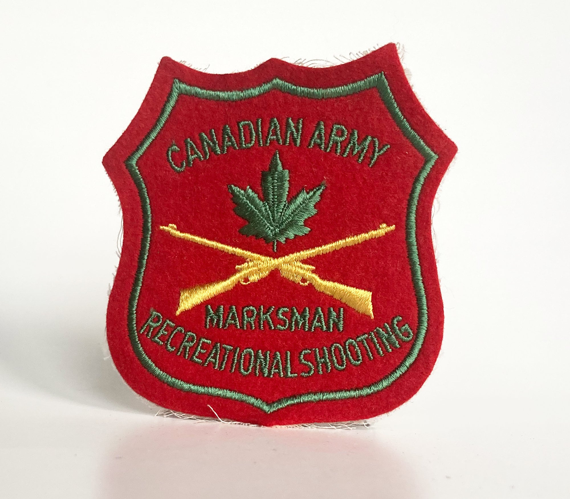 1960s Marksman Embroidered Jacket Patch, Vintage 60s Canadian Army ...