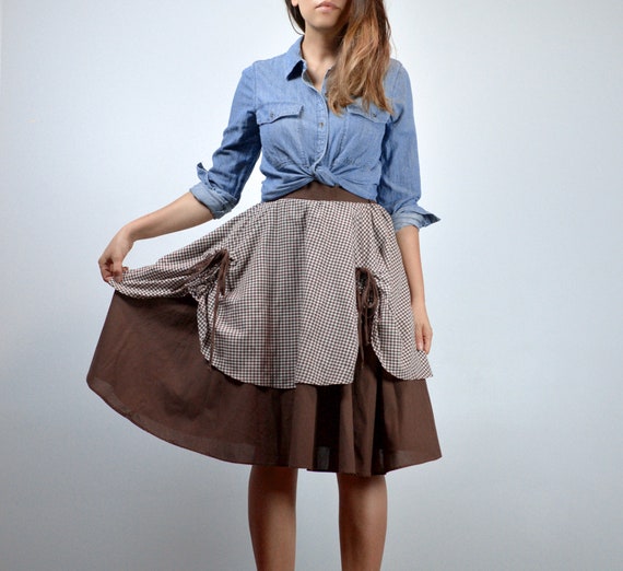 Gingham skirt xs discount