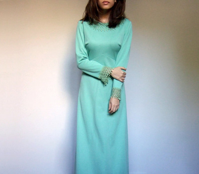mint green boho dress