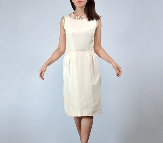 Vintage 1960s Beaded Jewelled Cocktail Dress, Small to Medium - Etsy