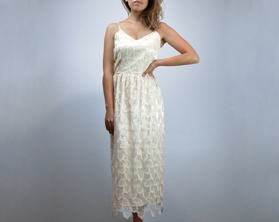 Womens ivory cheap lace dress
