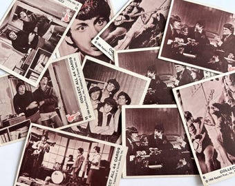 1966 Monkees Raybert Productions, Lot of 10 Trading Cards, Mixed Condition