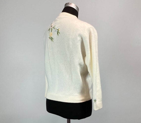 Vintage Embroidered Cardigan, Medium | 1950s 1960… - image 6