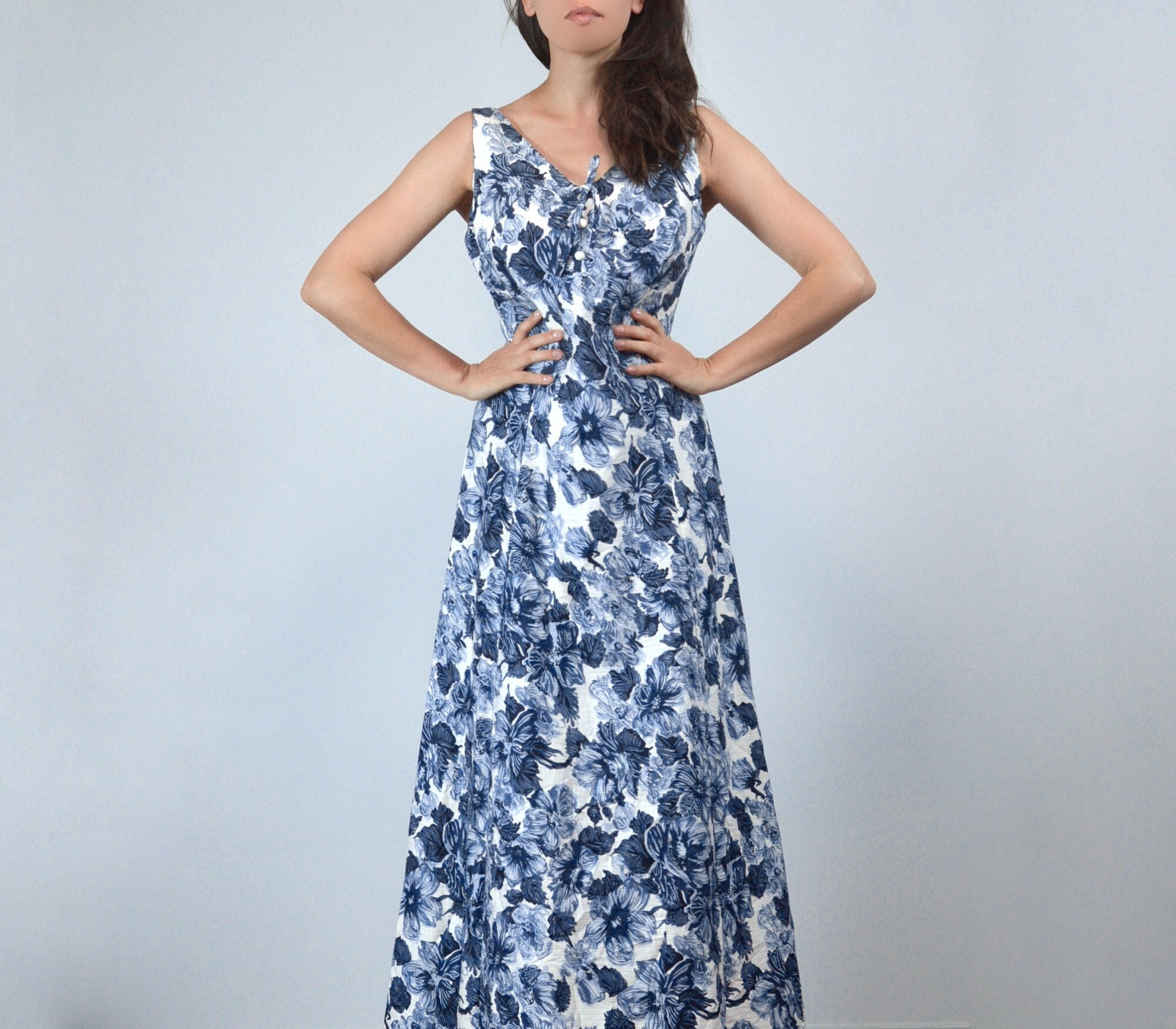 1970's Floral Dress vintage ヴィンテージ　ワンピース Yellow Floral 70's Vintage Dress | S - Catalog - Bohemian
