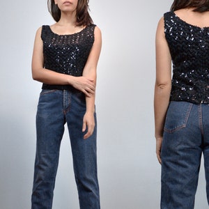 1960s Sequin Top, Womens Vintage - Small to Medium S M
