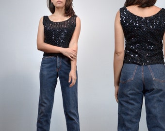 1960s Sequin Top, Womens Vintage - Small to Medium S M