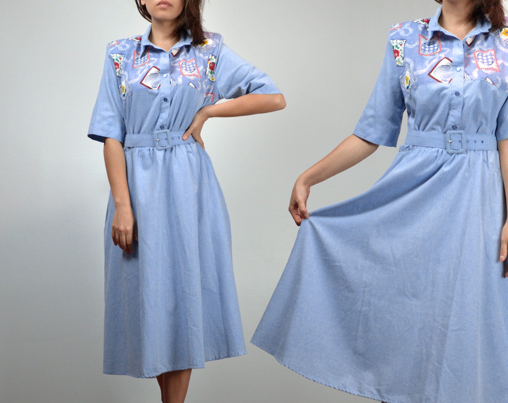 Light Blue Day Dress Extra Large 