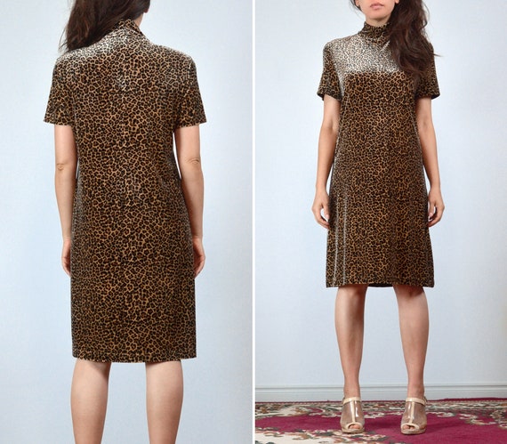 90s Y2K Animal Print Dress, L | Vintage 1990s Fuz… - image 4