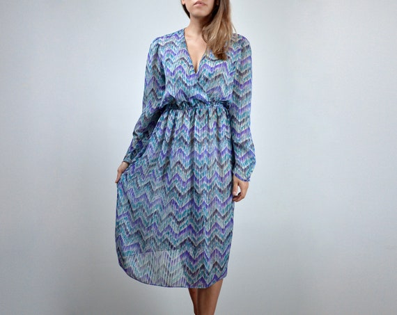 80s Sheer Dress, Vintage Womens See Through Large L - Etsy