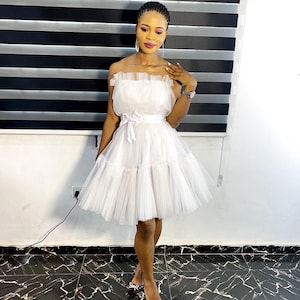 white short quince dresses White Dama Dresses For Quinceaera: Six Stunning Options