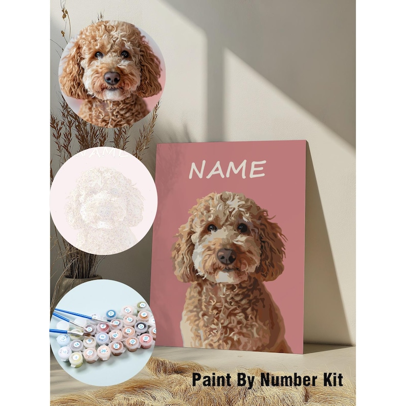 High-Quality Paint By Number Pet Background in 4K High-Quality Paint By Number Pet Background in 4K