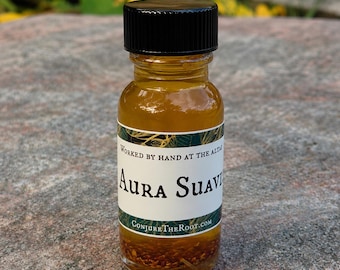 Aura Suavis - Balancing Conjure Oil for Spiritual Harmony, Gentle Grounding & Energetic Alignment