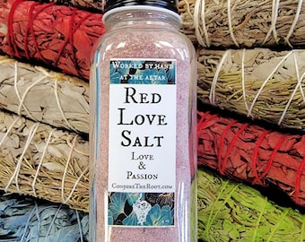 Red Love Salt, Spiritual, Protection, Hoodoo
