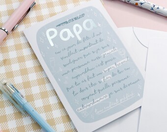 Carte Fete Des Peres Etsy