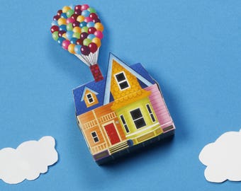Disney UP Advent Calendar Up House and 23 buildings Instant Download- DIY Calendar