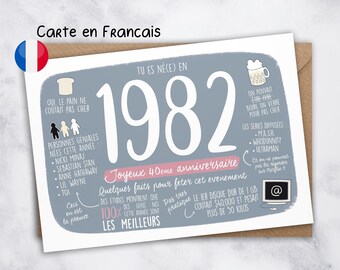 Anniversaire 40 Ans Etsy France