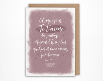 Carte St Valentin Etsy