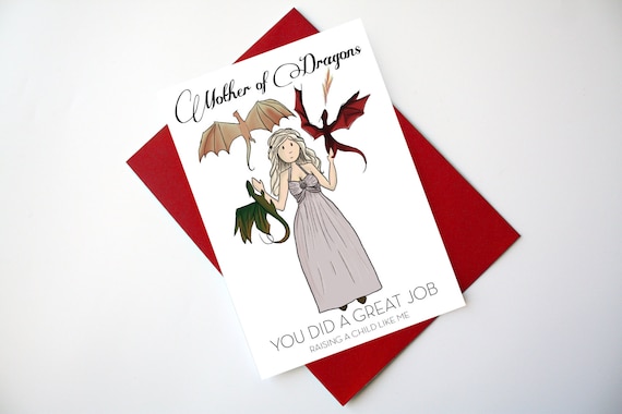 Game Of Thrones Mothers Day Card Happy Birthday Card Mom Etsy Game Of Thrones Mothers Day Card Happy Birthday Card Mom Etsy